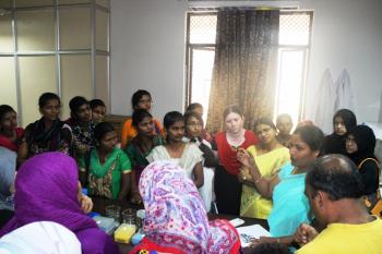 Visit of trainees to molecular genetics laboratory, IFB, Hyderabad.